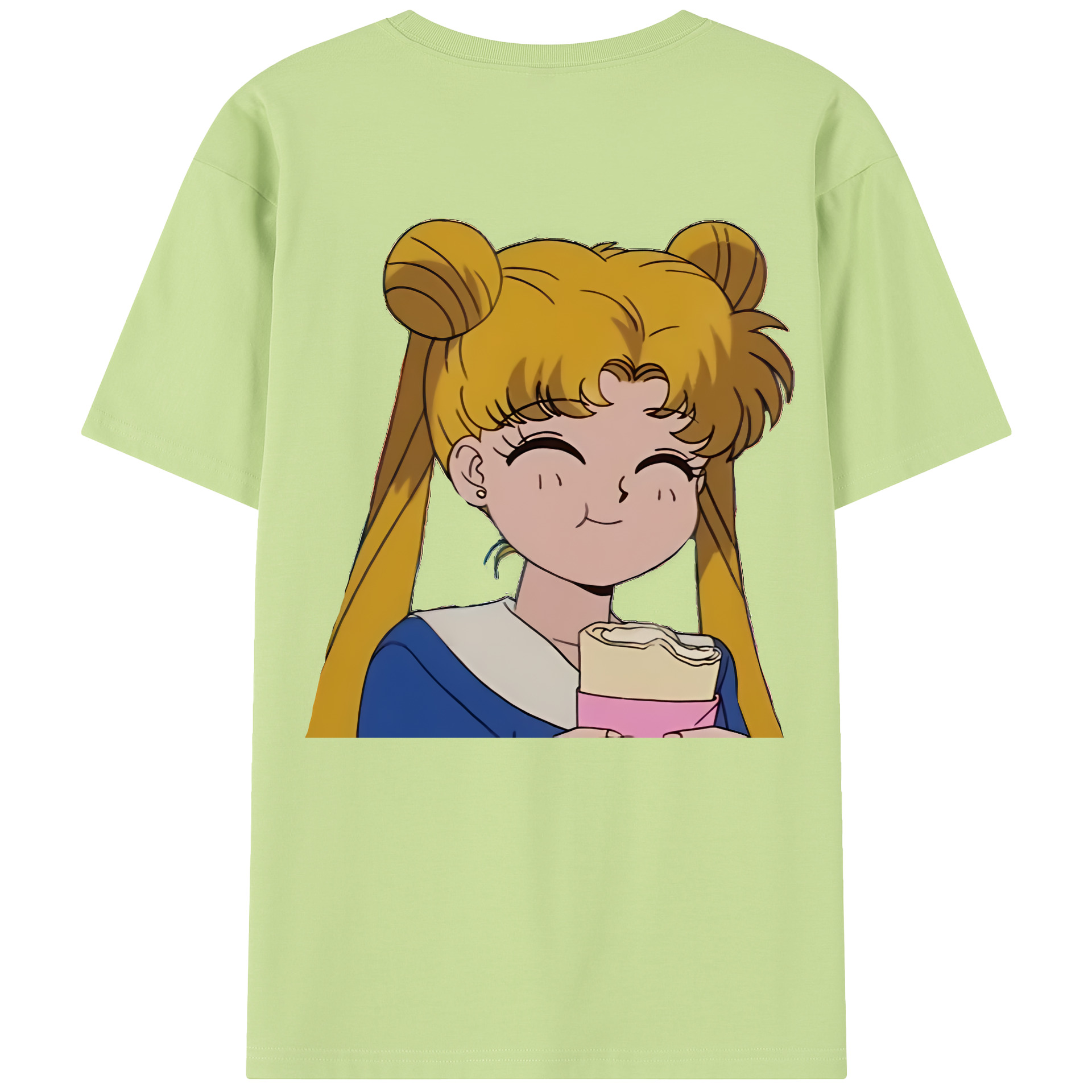 （画像用） 美少女戦士セーラームーン 愛野 美奈子 あいの みなこ Sailor Moon Aino Minako 綿100％半袖Tシャツ（背面プリント）